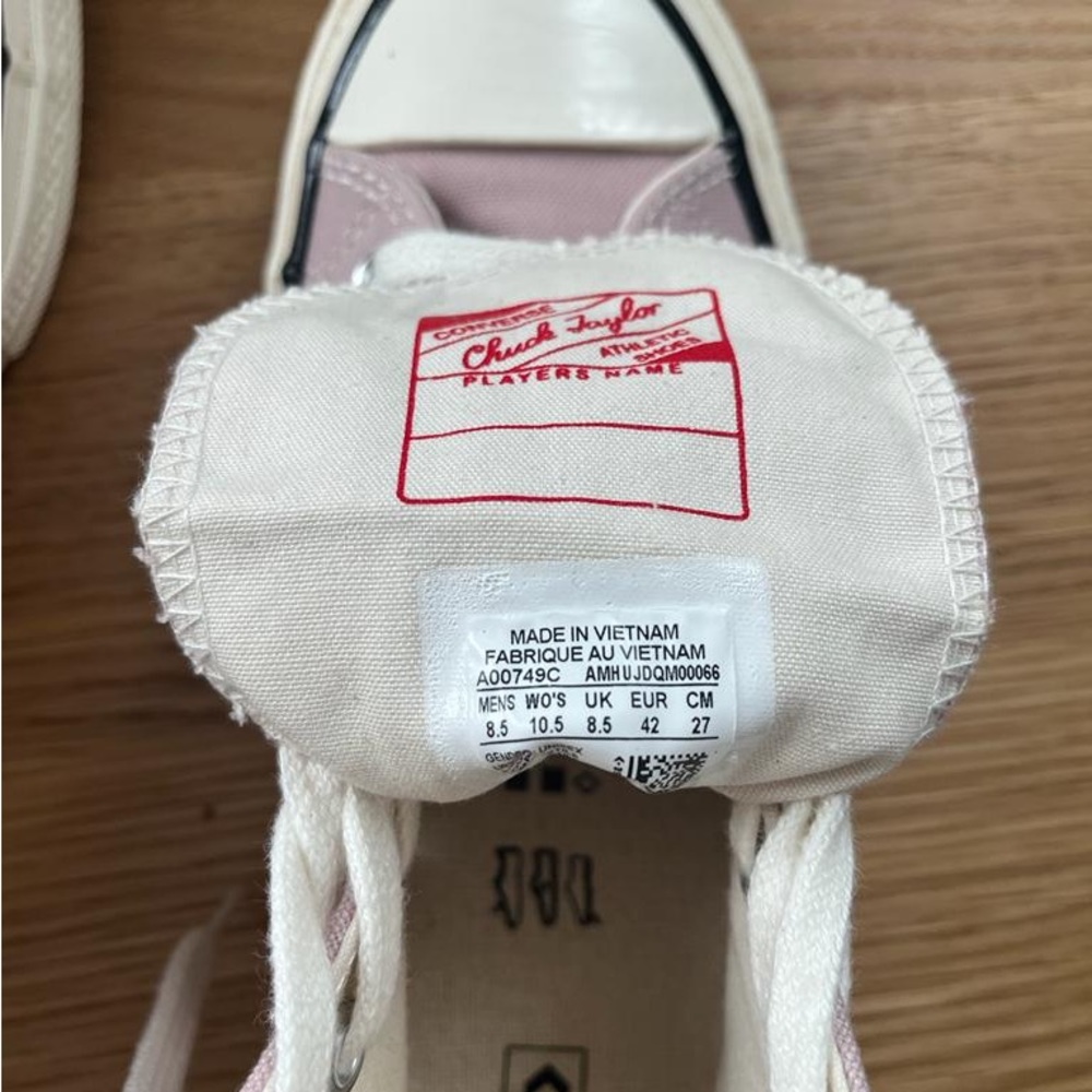 NEW Converse CHUCK 70 Hi Unisex Sneaker Stone Mauve US Size 8.5M 10.5W A00749C - Picture 3 of 5